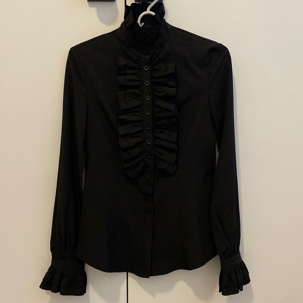 Black Blingor Button Up Shirt - Size: L